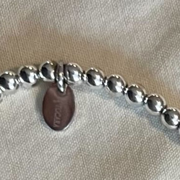 NWT Tocara Nathalie FB60004 Hematite Crystal Elastic Bracelet. - Picture 4 of 4